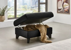 Die PlanBar Hocker »PN-EM23166« Aufklappbar mit Stauraum, stylische Metallfüße