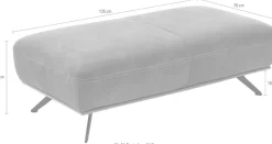 Die PlanBar Hocker »PN-EM18063 Breite 135« hochwertige Kaltschaumpolsterung, stylische Metallfüße