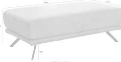 Die PlanBar Hocker »PN-EM22041« hochwertige Kaltschaumpolsterung, stylische Metallfüße