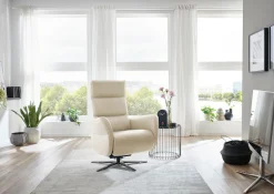 Die PlanBar Relaxsessel »PN-RS20038 mit Metallsternfuß inkl. Relaxfunktion und Kopfverstellung« 1 Stk. tlg. 360° drehbar, mit Gasdruckverstellung