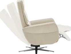 Die PlanBar Relaxsessel »PN-RS20038 mit Metallsternfuß inkl. Relaxfunktion und Kopfverstellung« 1 Stk. tlg. 360° drehbar, mit Gasdruckverstellung