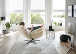 Die PlanBar Relaxsessel »PN-RS20038 mit Metallsternfuß inkl. Relaxfunktion und Kopfverstellung« 1 Stk. tlg. 360° drehbar, mit Gasdruckverstellung