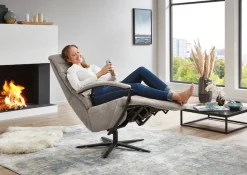 Die PlanBar Relaxsessel »ZE-RS20038 inkl. Relaxfunktion und Kopfteilverstellung« 1 Stk. tlg. 360° drehbar, wahlweise mit Gasdruckverstellung