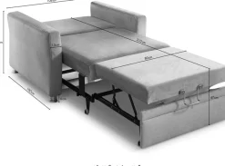 Die PlanBar Schlafsofa »MP-PD19021« mit Längsschläferfunktion 80x210 cm