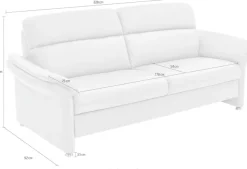 Die PlanBar 3-Sitzer »PN-EM16031, Breite 228 cm,ohne Kopfstützen« wahlweise mitRelaxauszug