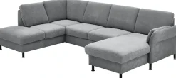 Die PlanBar Wohnlandschaft »ZE-EM18013 U-Form, Breite 305 cm« wahlweise mit Kopfstützen und Liegearmlehne