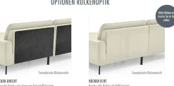 Die PlanBar Wohnlandschaft »ZE-EM18013 U-Form, Breite 305 cm« wahlweise mit Kopfstützen und Liegearmlehne