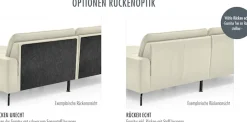 Die PlanBar Wohnlandschaft »ZE-EM16033 U-Form, Breite 330 cm« wahlweise mit Kopfstützen und Schlaffunktion