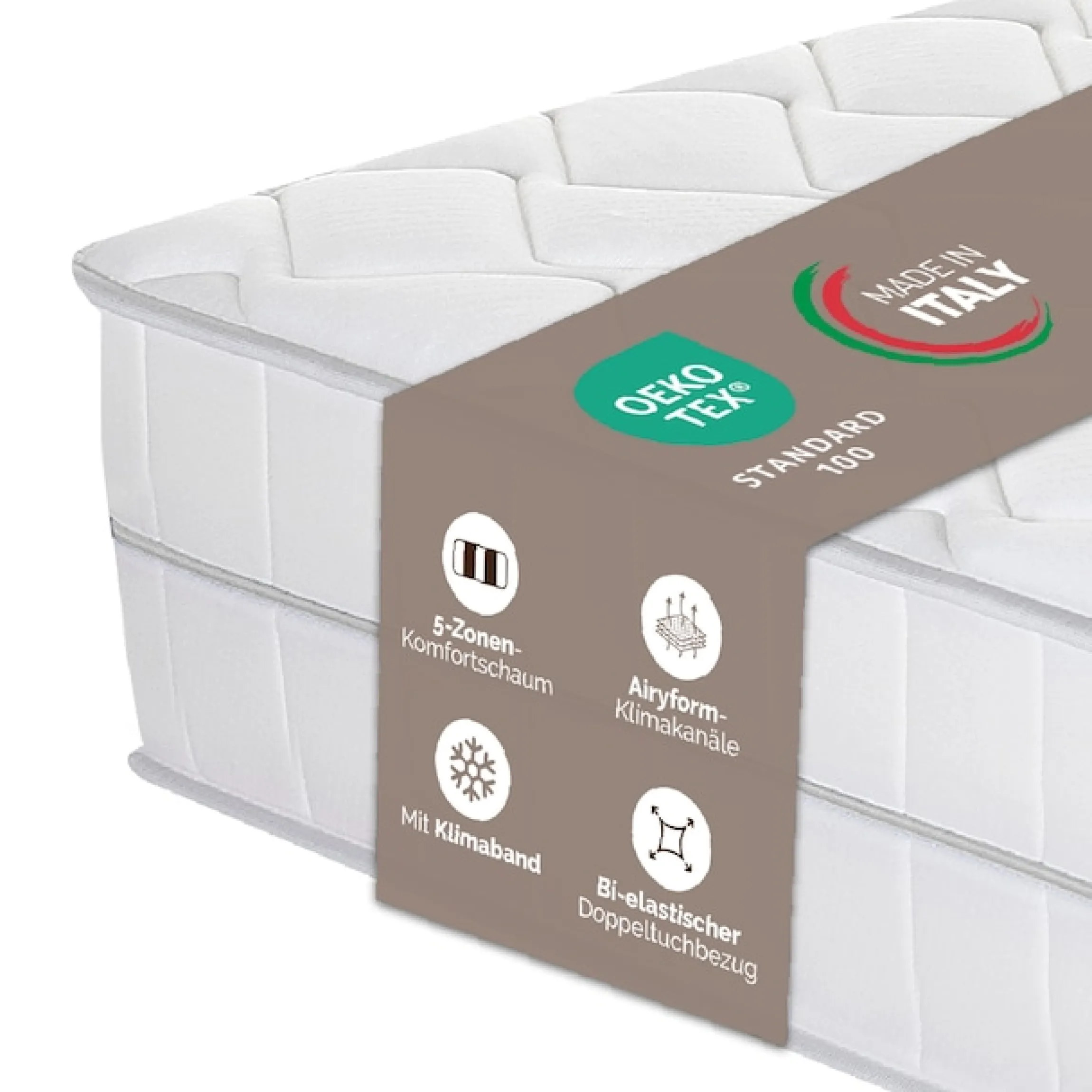 DI QUATTRO Komfortschaummatratze »Matratze Airy Form 15, Matratze in verschiedenen Größen erhältlich« 15 cm hoch Raumgewicht: 28 kg/m³ 1 Stk. tlg. Die Matratze, die atmet. Besonders atmungsaktiver Kern. Top bewertet.