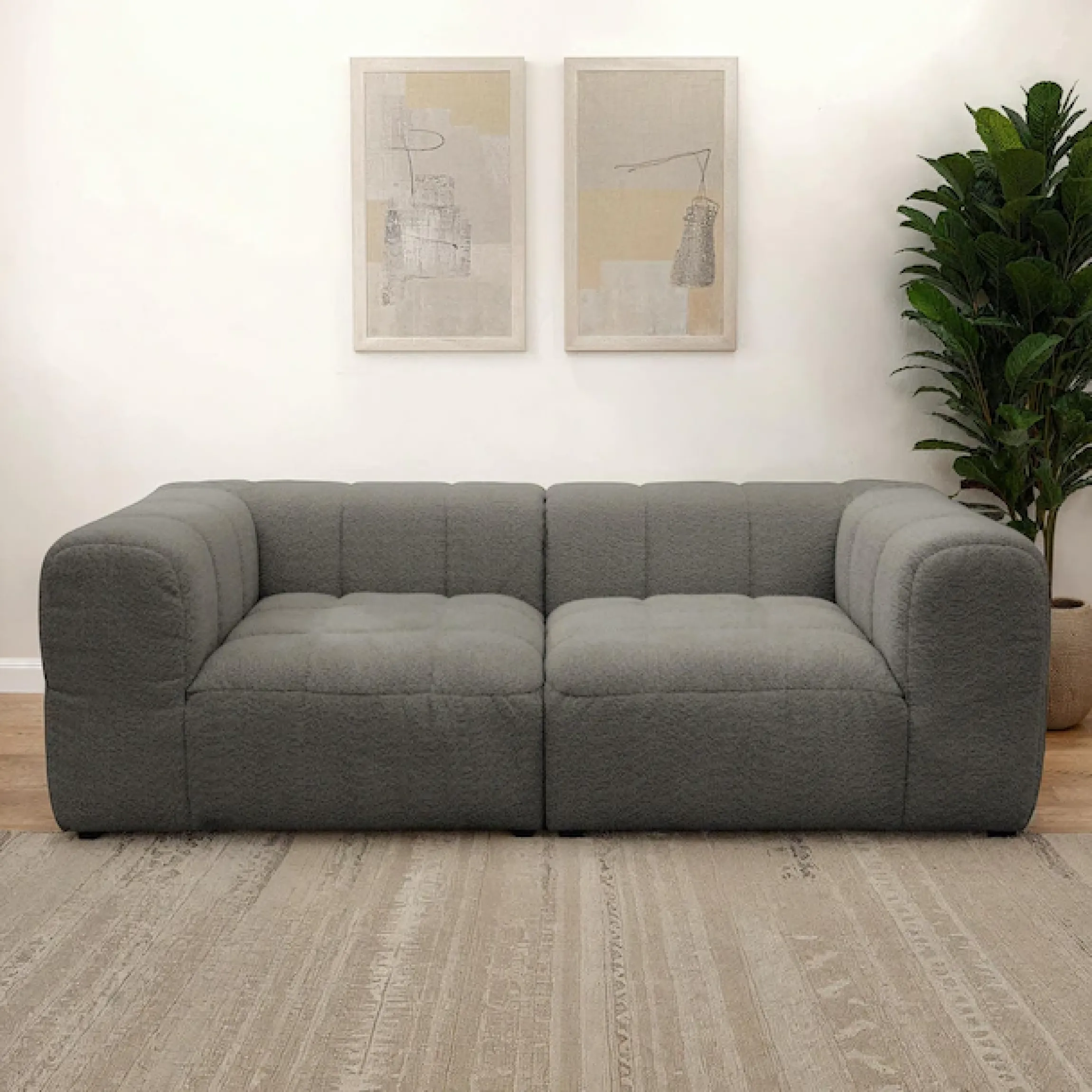 DOMO collection Big-Sofa »Ghent Megasofa in 2 Breiten, modern, bequem, Breite 220 oder 250cm« Mit Taschenfederkern und Kassettensteppung