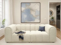 DOMO collection Big-Sofa »Odense Megasofa in 2 Breiten, Taschenfederkernunterfederung, bequem« aus pflegeleichtem Strukturbezug und legerer Polsterung