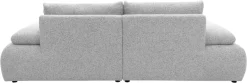 DOMO collection Big-Sofa »Évora Megasofa Breite 244 cm« Federkern, inkl. Armlehnenverstellung, Struktur grob, silber