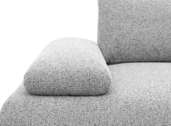 DOMO collection Big-Sofa »Évora Megasofa Breite 244 cm« Federkern, inkl. Armlehnenverstellung, Struktur grob, silber