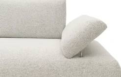 DOMO collection Big-Sofa »Évora Megasofa Breite 244 cm« Federkern, inkl. Armlehnenverstellung, Struktur grob, silber