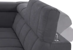 DOMO collection Ecksofa »BRANDON bequem, Breite 275cm, L-Form, auch in Leder« inklusive Kopfteilverstellung, wahlweise mit Sitztiefenverstellung,