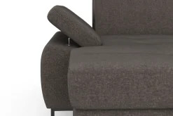 DOMO collection Ecksofa »Capelo, komfortabel, klare Linien zeichnen dieses Design aus, L-Form« mit Armteilverstellung, wahlweise mit Bettfunktion, Federkern