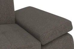 DOMO collection Ecksofa »Capelo, komfortabel, klare Linien zeichnen dieses Design aus, L-Form« mit Armteilverstellung, wahlweise mit Bettfunktion, Federkern