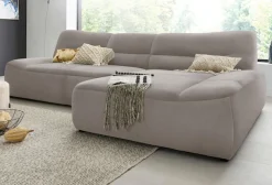 DOMO collection Ecksofa »Cesena moderne Polsterecke mit flachen Armlehnen, L-Form« fester Sitzkomfort, frei im Raum stellbar