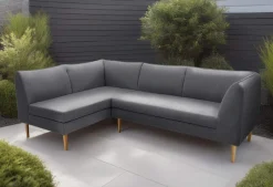 DOMO collection Ecksofa »Filho, individuell erweiterbar, Breite 241cm, outdoor geeignet« L-Formfür Terrasse, Garten und Balkon, speziell für Outdoor