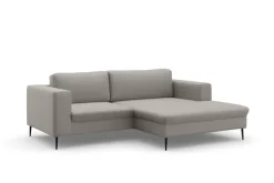 DOMO collection Ecksofa »Modica kompakt und elegant, Breite 244, L-Form« Auch in Cord, Fußhöhe passend für gängige Saugroboter!