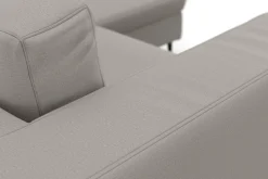 DOMO collection Ecksofa »Modica kompakt und elegant, Breite 244, L-Form« Auch in Cord, Fußhöhe passend für gängige Saugroboter!