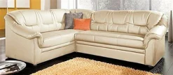 DOMO collection Ecksofa »Montana, zeitlose Rückensteppung, bequeme Armlehnen, L-Form« wahlweise mit Bettfunktion