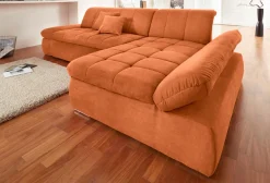 DOMO collection Ecksofa »NMORIC XXL, 300x172x80cm, viel Platz, bequem, L-Form« wahlweise mit Bettfunktion und Armlehnverstellung