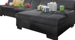 DOMO collection Ecksofa »Norma Top, elegant, flache Armlehnen, bequem, Breite 268cm, L-Form« wahlweise mit Bettfunktion