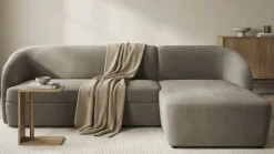 DOMO collection Ecksofa »Orbis, modernes, klares Design mit schmalen, abgerundeten Armlehnen« whlw. mit Bettfunktion u./o. Bettkasten, aus Luxus- Microfaser