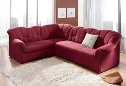DOMO collection Ecksofa »Papenburg B/T/H: 242/190/84 cm L-Form« wahlweise mit Bettfunktion, Langer Schenkel links oder rechts