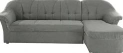 DOMO collection Ecksofa »Pegnitz, elegante Rückensteppung,komfortabel, Breite 238cm, L-Form« wahlweise mit Bettfunktion