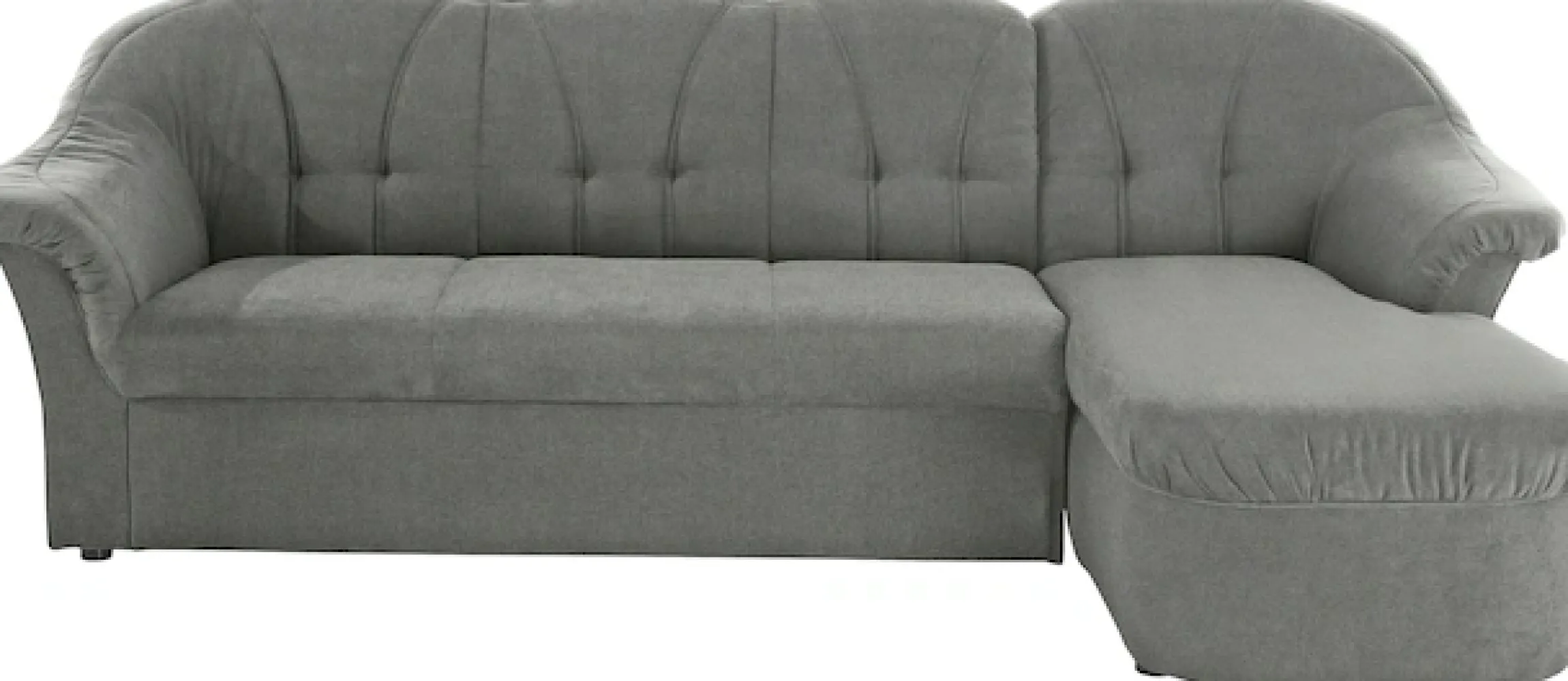DOMO collection Ecksofa »Pegnitz, elegante Rückensteppung,komfortabel, Breite 238cm, L-Form« wahlweise mit Bettfunktion