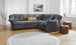 DOMO collection Ecksofa »SARAFINA 240x190 cm, auch mit Federkern für mehr Sitzkomfort!« whlw. mit Bettfunktion, elegantes Design, L-Form