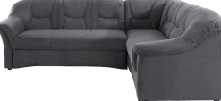 DOMO collection Ecksofa »SARAFINA 240x190 cm, auch mit Federkern für mehr Sitzkomfort!« whlw. mit Bettfunktion, elegantes Design, L-Form