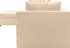 DOMO collection Ecksofa »Solskin, individuell erweiterbar/kombinierbar L-Form« mit losen Kissen. Rücken- und Seitenteile als Stecksystem.