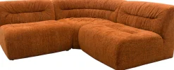 DOMO collection Ecksofa »Solum, B/T: 214/214 cm, moderne, runde Form mit großzügiger Polsterung« mit Federkern, L-Form