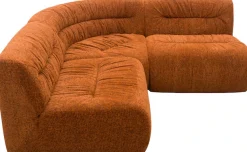 DOMO collection Ecksofa »Solum, B/T: 214/214 cm, moderne, runde Form mit großzügiger Polsterung« mit Federkern, L-Form