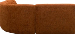 DOMO collection Ecksofa »Solum, B/T: 214/214 cm, moderne, runde Form mit großzügiger Polsterung« mit Federkern, L-Form