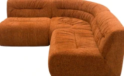 DOMO collection Ecksofa »Solum, B/T: 214/214 cm, moderne, runde Form mit großzügiger Polsterung« mit Federkern, L-Form