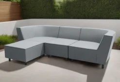 DOMO collection Ecksofa »Sonna, individuell zusammenstellbar L-Form« Gartenlounge-Set oder Einzelelemente, Outdoor