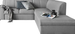 DOMO collection Ecksofa »Topper zeitlos elegant, kompakte StellmaßeL-Form« mit Ottomane, wahlweise mit Schlaffunktion