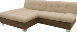 DOMO collection Ecksofa »100031 234x157 cm, kompakt, komfortabel & bequem, L-Form« whlw. mit Bettfunktion und Armteilverstellung