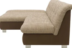 DOMO collection Ecksofa »100031 234x157 cm, kompakt, komfortabel & bequem, L-Form« whlw. mit Bettfunktion und Armteilverstellung