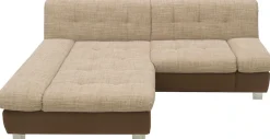 DOMO collection Ecksofa »100031 234x157 cm, kompakt, komfortabel & bequem, L-Form« whlw. mit Bettfunktion und Armteilverstellung