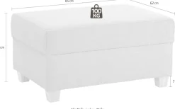 DOMO collection Hocker »Incanto B/T 85/62cm«