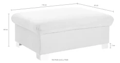 DOMO collection Hocker »Milan« mit Staufach