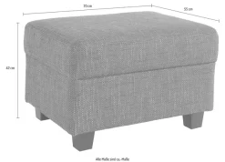 DOMO collection Hocker »Norma Top B/T 70/55cm«