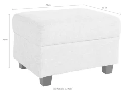 DOMO collection Hocker »Normaperfekte Ergänzung, Hocker B/T 70/55cm«