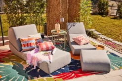 DOMO collection Loungesessel »VENDY Outdoor« 1 Stk. tlg. Zum Schlaf-und Relaxsessel wandelbar