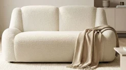 DOMO collection Polstergarnitur »Ryos, Sessel und 2-Sitzer, organische Form« Set, 2 tlg. skulpturale Opik, cozy chic